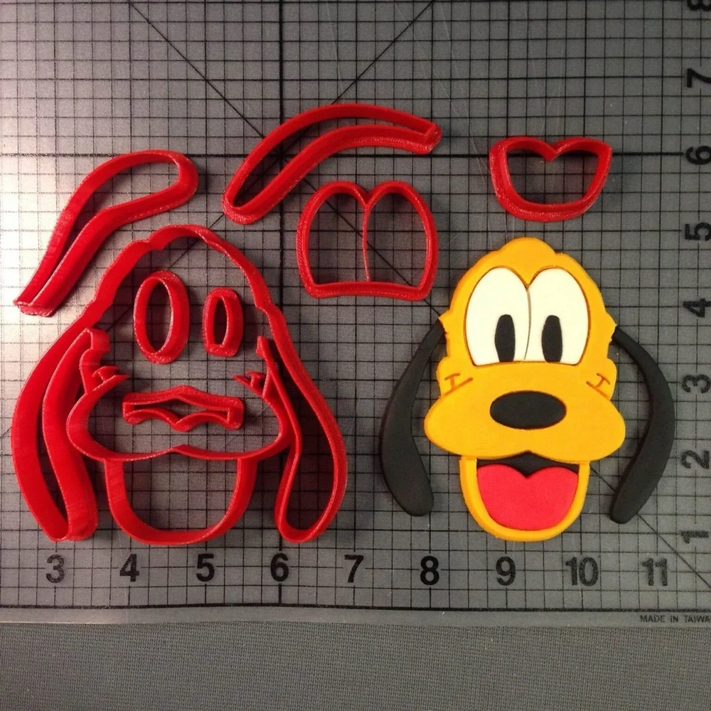 Disney Pluto Cookie/Fondant Cutter Set 4”